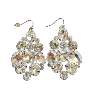 MAGNIFICENT Crystal Drop EARRINGS BLIND Statement HOCO Prom DATE NIGHT CRUISE